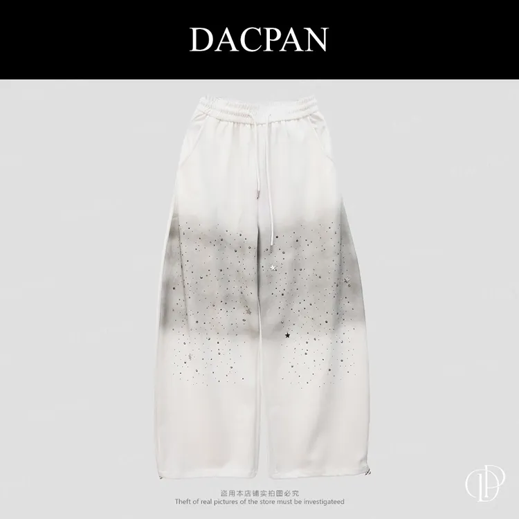 DACPAN-“松弛有度”烫钻渐变松紧腰卫裤 2025/盼·PP 5879