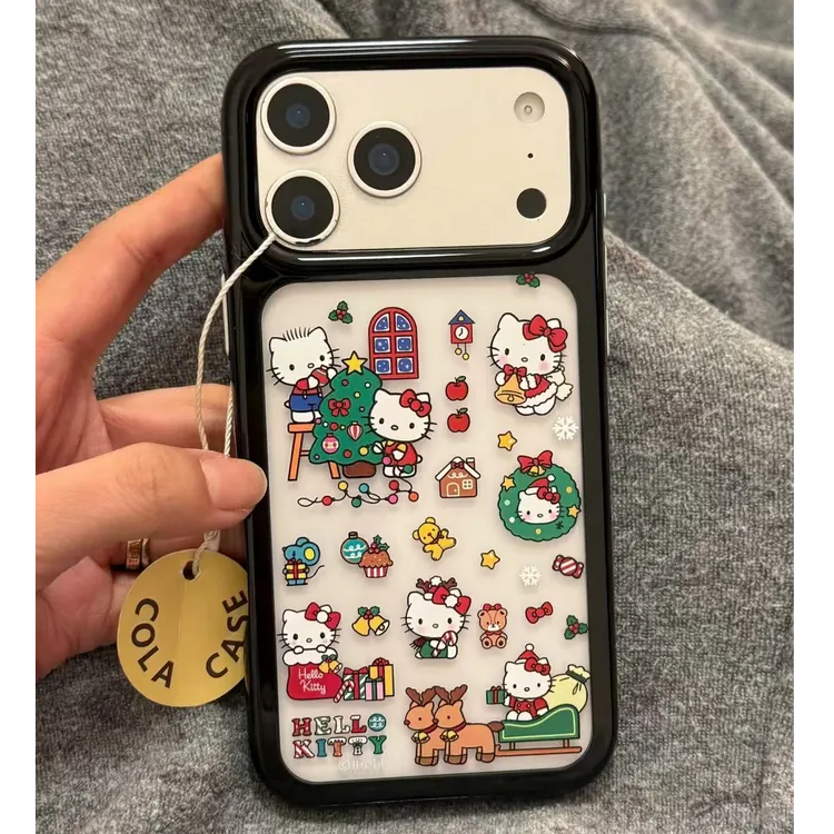 圣诞KT适用苹果17手机壳13/14ProMax卡通iPhone16/INS风17P