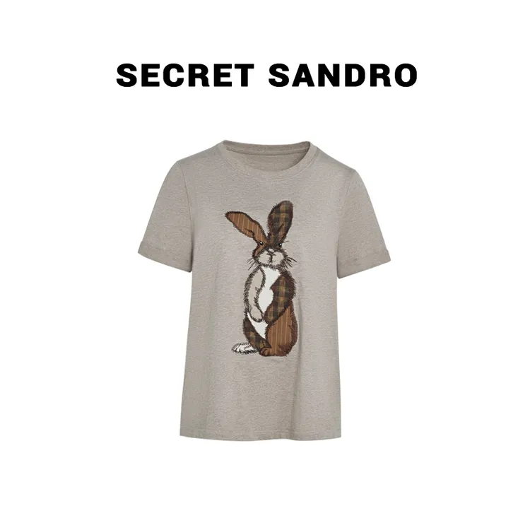 【兔8哥】【多娜&Secret Sandro粉丝专享】T恤 T65213222Q