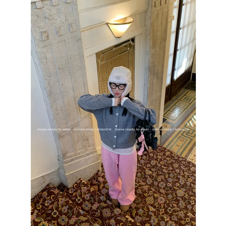 【MONARTW】MONARTW100羊毛 宽松绣花毛衣女O125S13359