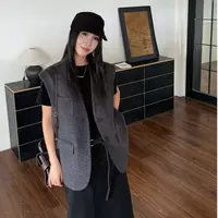 【香姐推荐】【9177】冬季时尚爆款无袖百搭设计款马甲外套