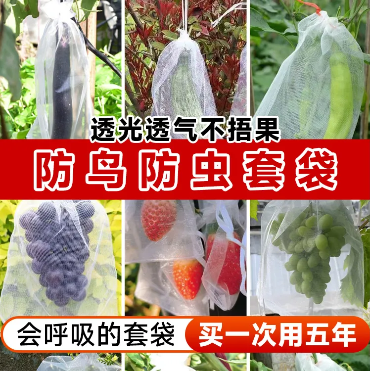 水果套袋葡萄专用套袋瓜果防虫防鸟神器保护纱网袋无花果石榴果袋