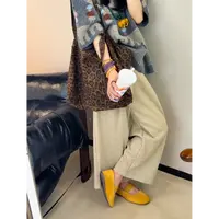 李豆儿 小众设计 松紧抽绳羊绒混纺宽松9分大腿裤子