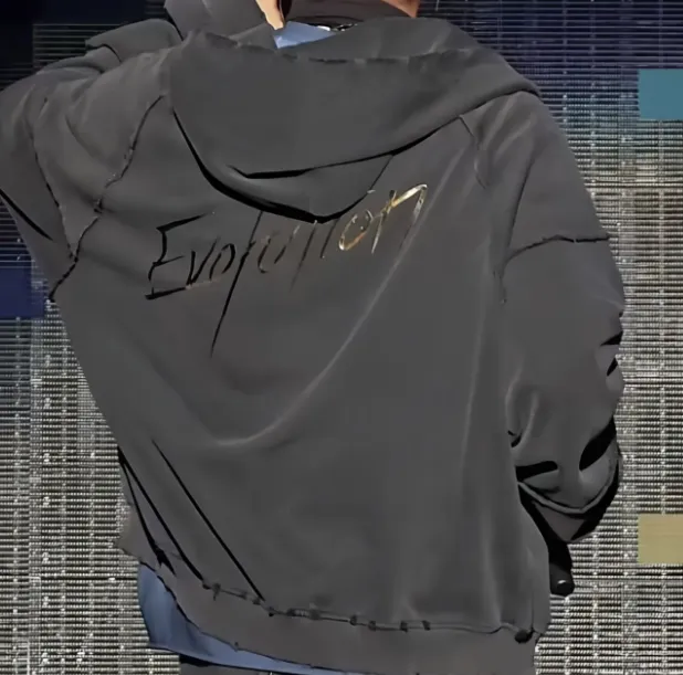 谢霆锋【苏州演唱会金标锋哥同款连帽卫衣磨破】进化 evolution衣服