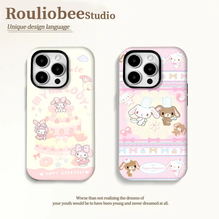 BANCA可爱美乐蒂小羊甜点兔适用苹果16/15手机壳华为vivo小米oppo