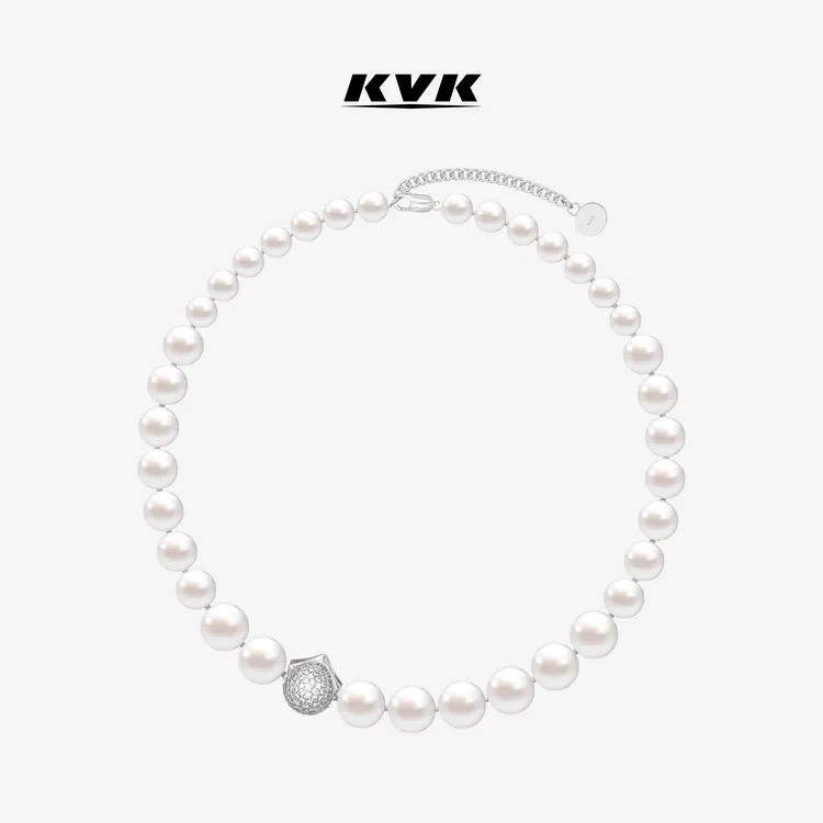 【辰星一叶】新品  KVK Throwback:Arachné 经典回溯系列爪镶珍珠拼接项链