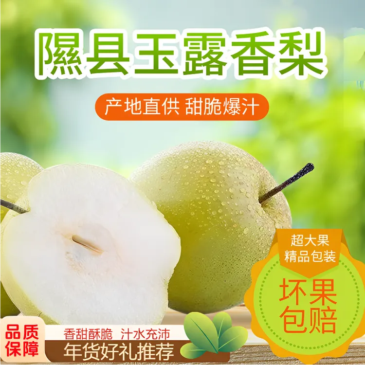 【瑕疵果锈削皮吃】正宗山西隰县玉露香梨新鲜采摘产地直发水果