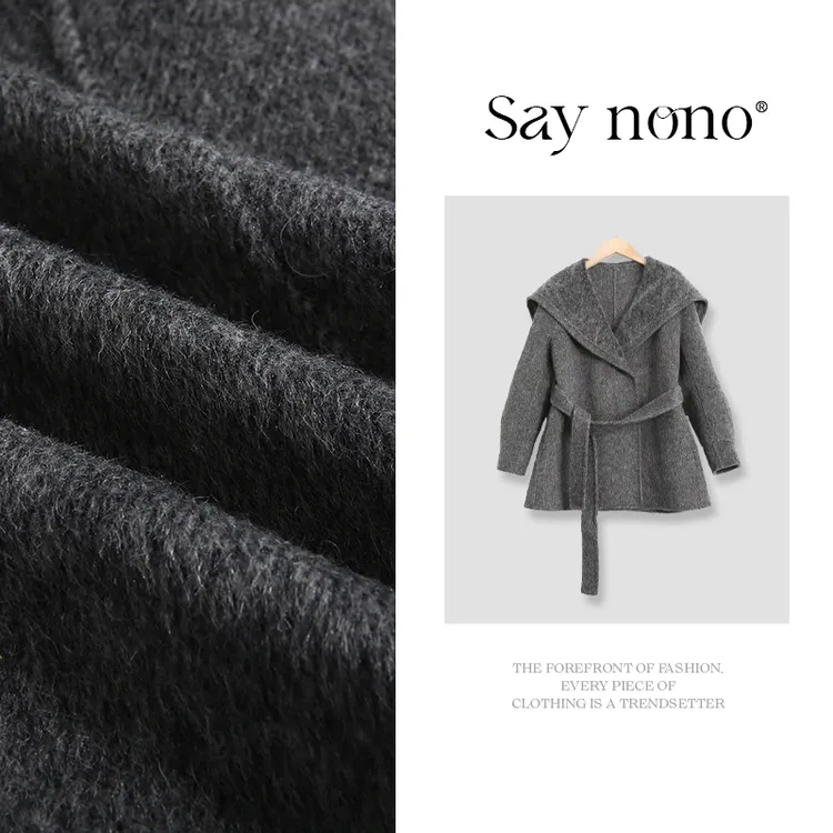 懒猫nono│Saynono 天丝羊毛羊驼毛宽松外套/XXM3311