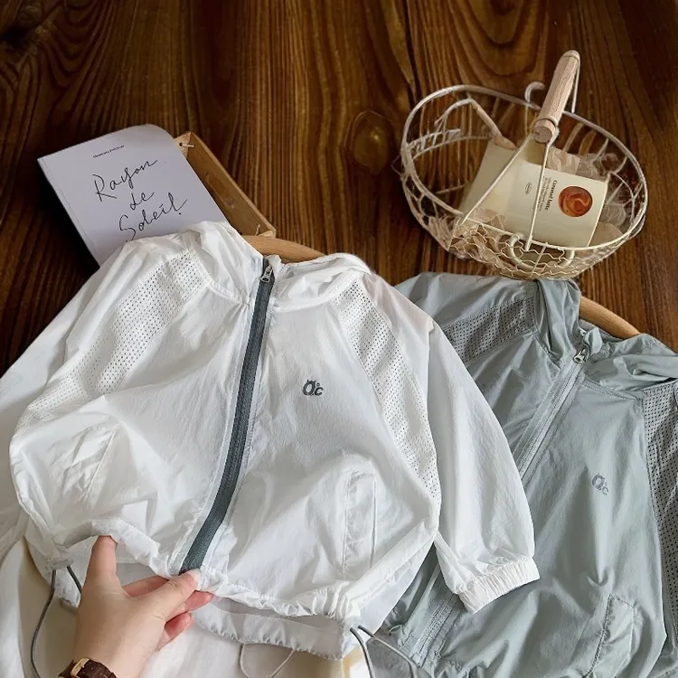 儿童洋气夏季新品轻薄女男童透气防紫外线韩版外套湖州织里童装