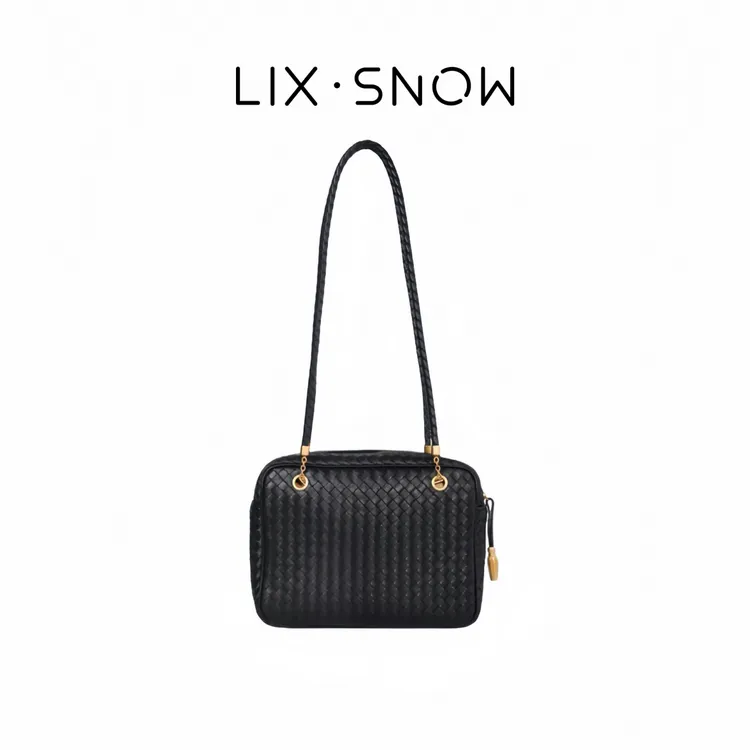 bv编制豆腐煲单肩羊皮编织