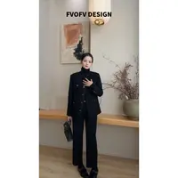 FVOFV【黑金小香】名媛仙女～全羊毛高定黑金气质小香-FH111（起球）