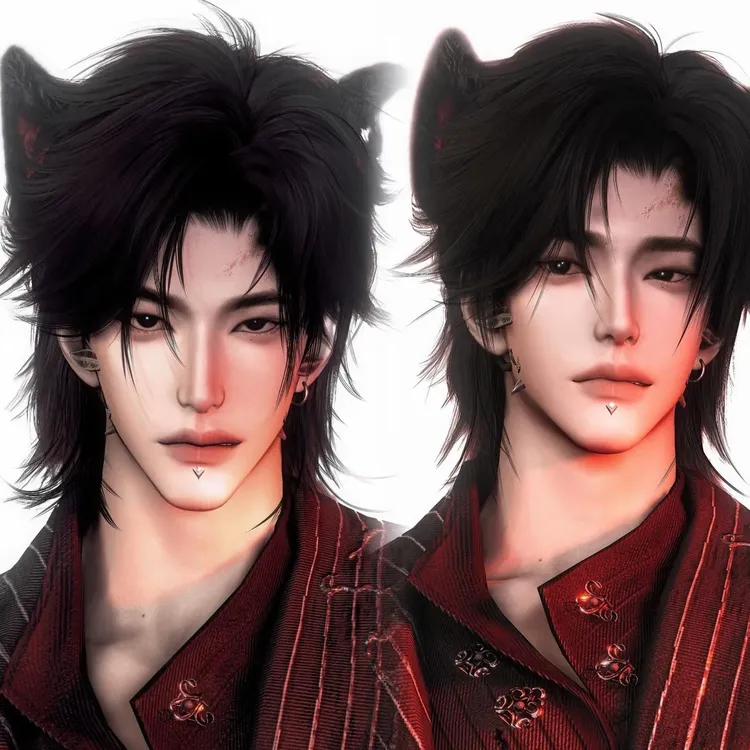 发2 千机 "Puppy love" 鲤小鱼 燕云十六声捏脸男含导入教程设计 