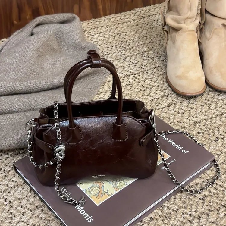 【济州岛2837】2025秋冬新品多隔层手提包斜挎包链条包