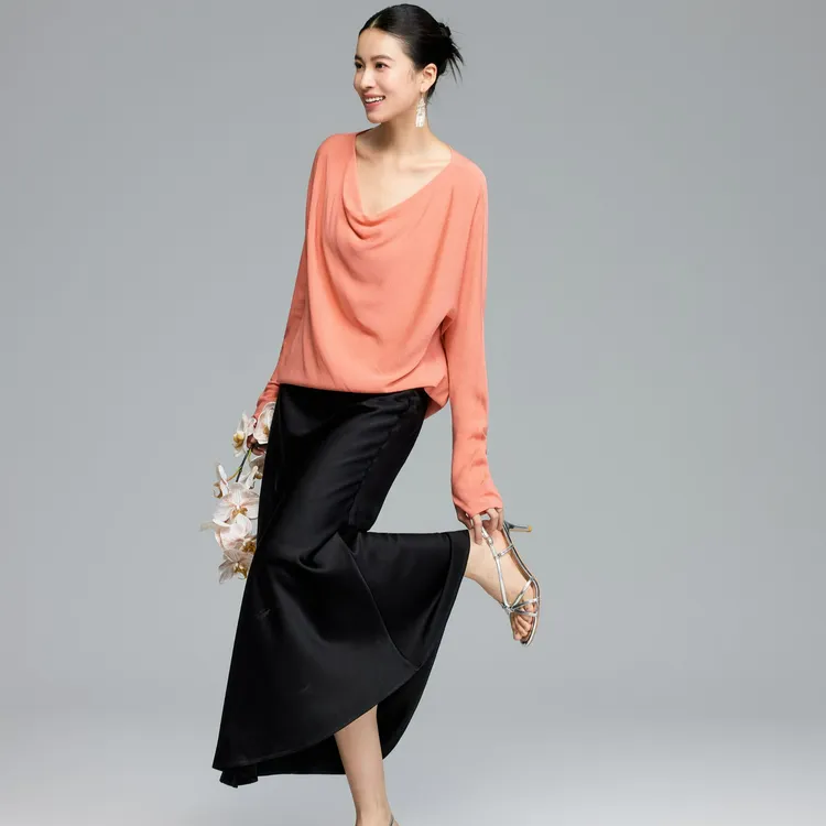 初见十三娘『不觉晓』手工高定半裙新中式国风桑蚕丝重缎百搭显瘦