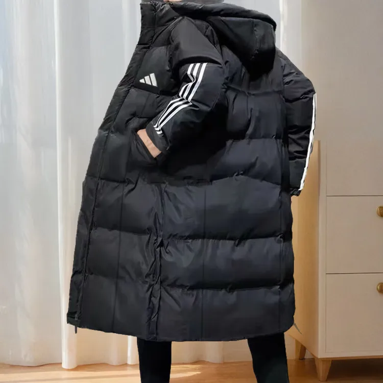 adidas/阿迪达斯男款女款中长款羽绒服 2024冬季新款保暖外套