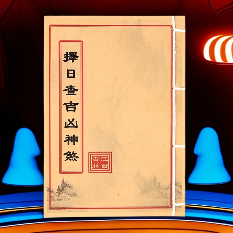 择日查吉凶神煞 民间收藏 道林纸纯手工穿线古籍书
