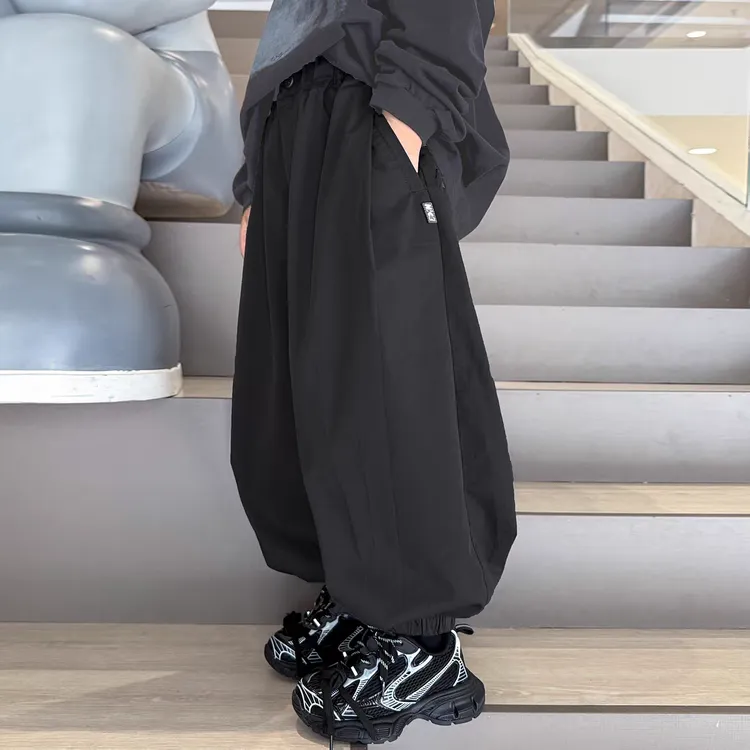 男童裤子春秋款2025新款大儿童秋装灯笼长裤街舞痞帅风男孩秋季潮