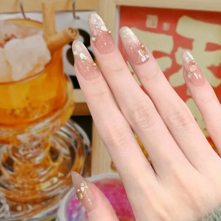 【海盐贝光】纯手工穿戴甲可拆卸秋冬高级感新款猫眼美甲穿戴甲片