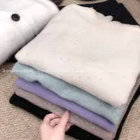 特！人手三条！【高领全毛4号】无缝金豆纱纯色宽松针织衫毛衣 1132