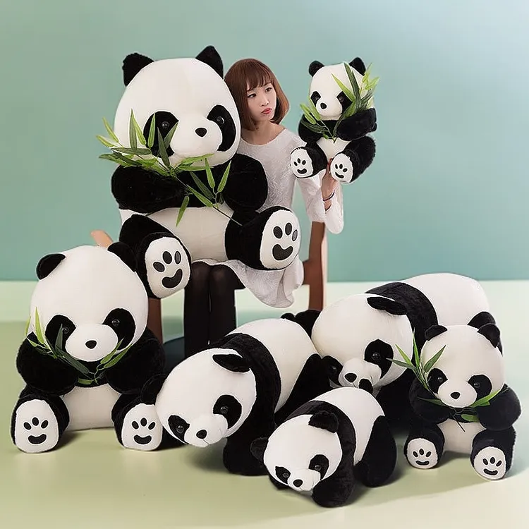 可爱熊猫公仔毛绒玩具抱枕仿真玩偶儿童生日女生礼物拍照装饰摆件