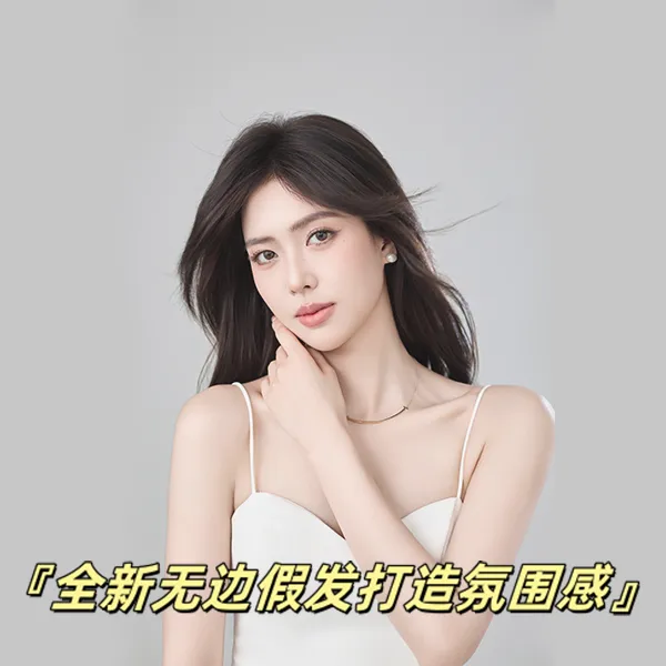 8*12无边超轻超薄超透气一片式全真发假发打造高颅顶蓬松发根