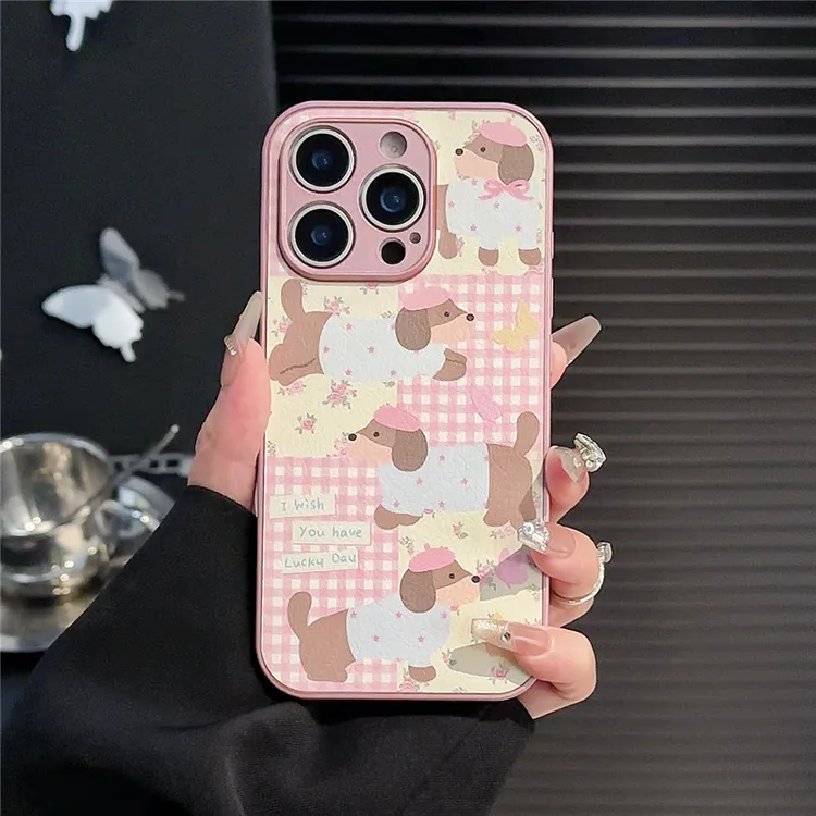 金属漆皮纹适用苹果16/iPhone/华为荣耀/OPPO/VIVO/小米/手机壳潮