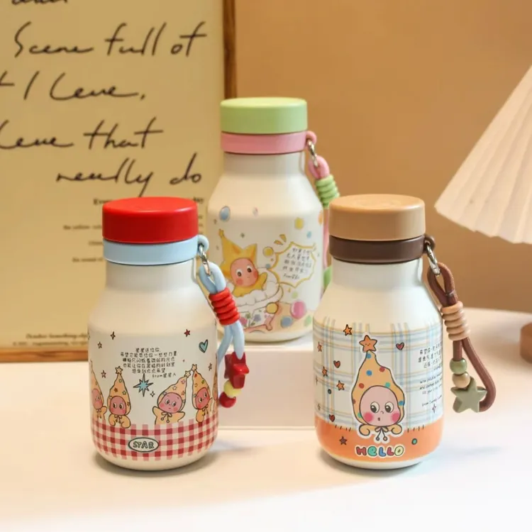 2025新款保温杯女生高颜值小奶罐双饮咖啡杯小巧创意可爱便携