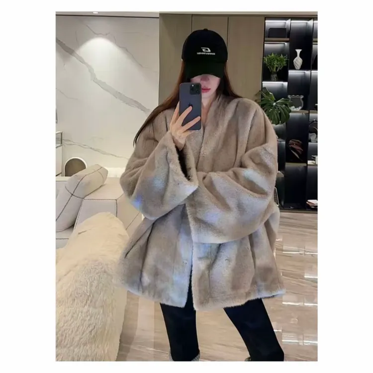 本命欧貂  清冷老钱慵懒松弛不挑人披肩袍款巨百搭冬季宽松外套
