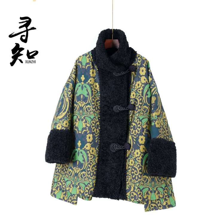 寻知·朱总原创设计XZS347N云纹暖翠棉服