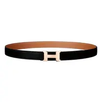未使用 Hermes/爱马仕 【jessie】H扣 双面腰带 24mmTP027288
