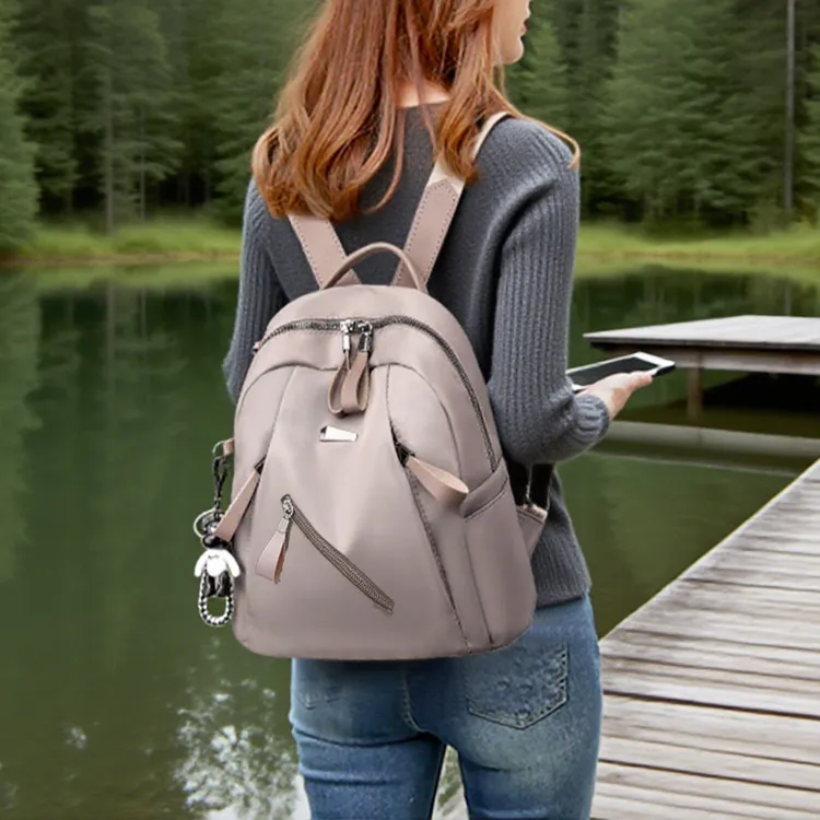 时尚学生牛津布休闲专用防水耐磨旅行双肩网红款百搭便携简约背包