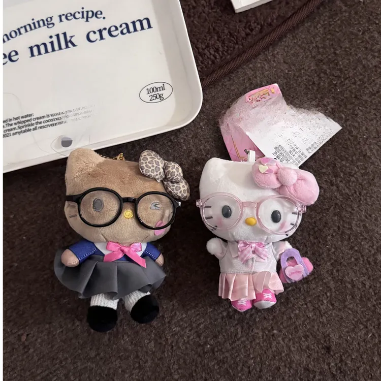 闪闪高校制服kitty包包挂件可爱哈喽kt背书包挂饰小玩偶礼物女生