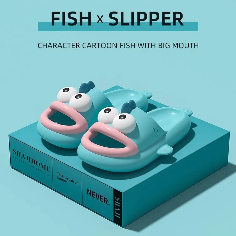 小丑鱼拖鞋女踩屎感夏室内家居浴室eva情侣丑萌可爱凉拖鞋