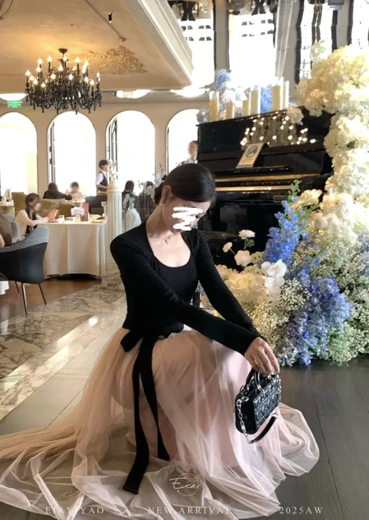 【坏女人拥有一切】连衣裙气质千金掐腰显瘦坎肩温柔大摆裙