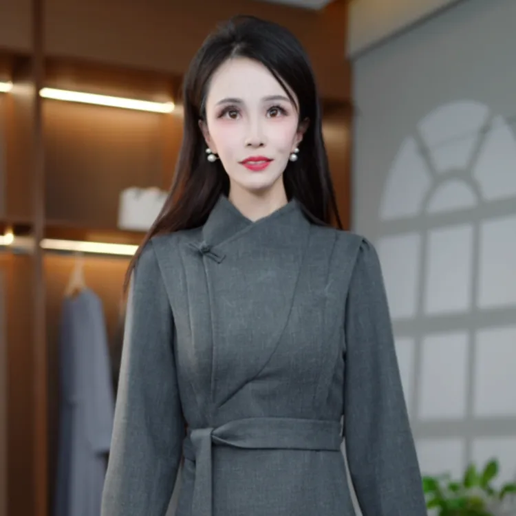 2025秋新款法式高级感设计气质时尚潮流掐腰收腰显瘦百搭女连衣裙