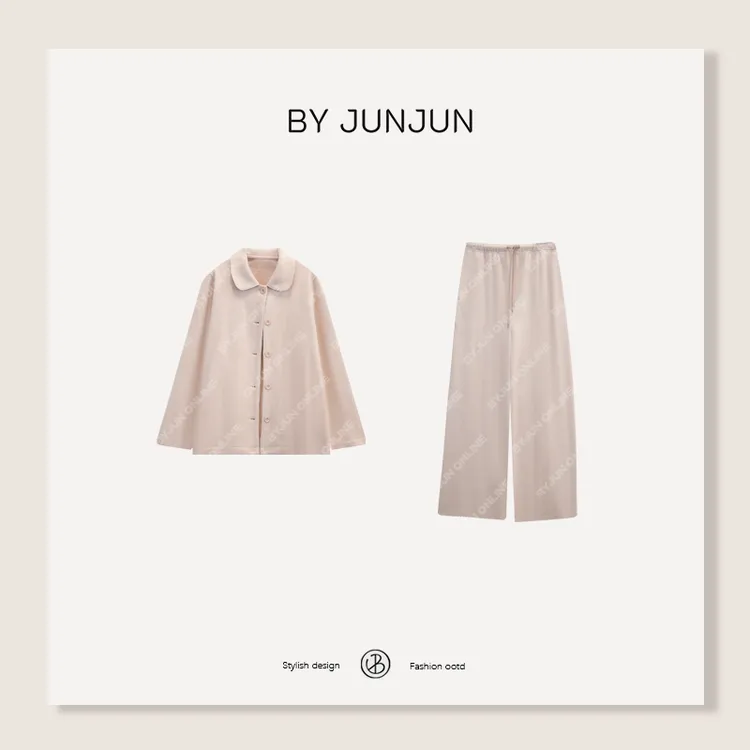 ByJunjun娃娃领居家服套装极简睡衣套装
