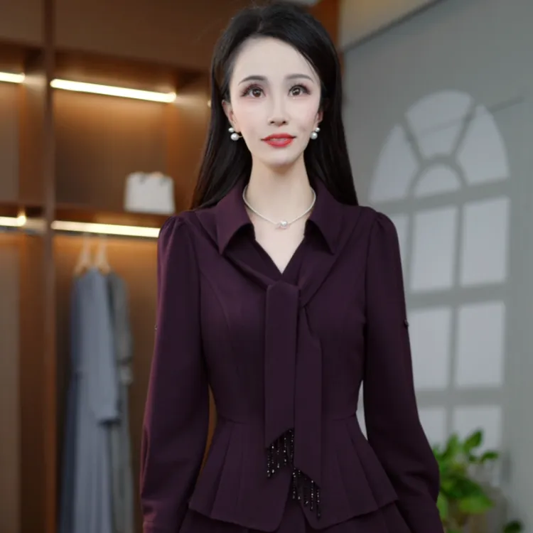 2025秋季新款轻奢高端百搭优雅精致显瘦减龄两件套套装M-4XL