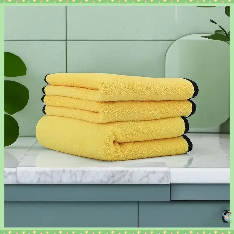 【3条装加厚毛巾】珊瑚绒双面色擦车毛巾吸水汽车清洁洗车抹布