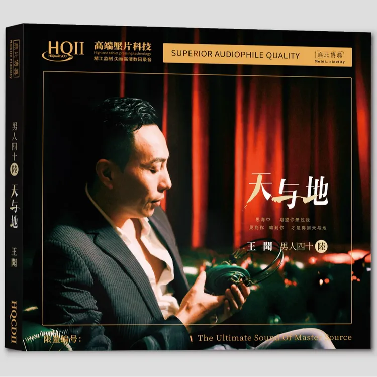 王闻 男人四十6《天与地》专辑HQⅡCD&1:1直刻&1:1黄金直刻 无比传真