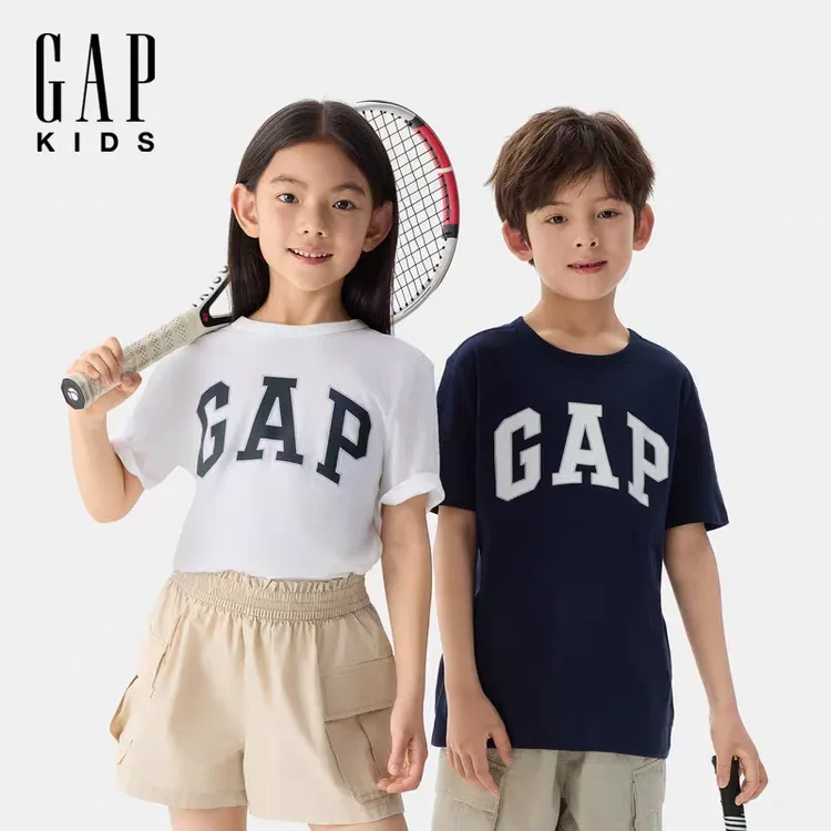 【美式纯棉】GAP夏季2025新款经典logo纯棉T恤 609749