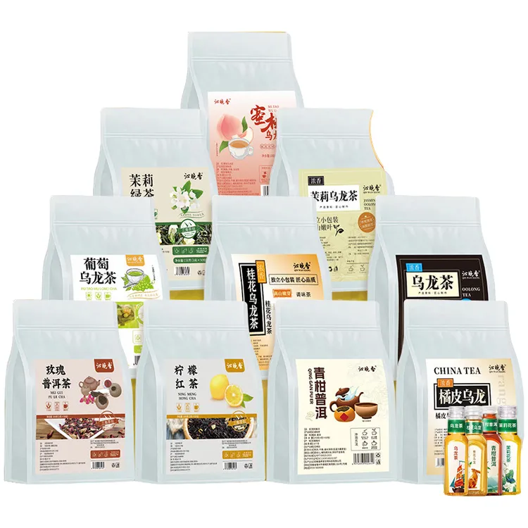 茉莉绿茶蜜桃葡萄桂花黑乌龙茶青柑普洱东方平替某叶冷泡花茶茶包