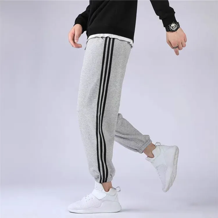 【工厂直发】三杠春夏季男女同款舒适透气棉料百搭潮流ins运动休闲