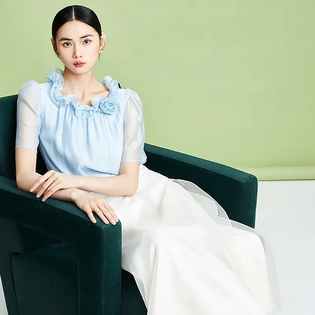 【Susie】新款优雅春日浪漫设计感衬衫-MJFB03WBL178U41