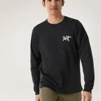 ARC'TERYX/始祖鸟男款KRAGG SL棉质后背鸟标九宫格长袖圆领T恤