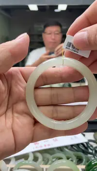 【闪购商品】和田玉手镯未镶嵌编码2866 圈口59-60