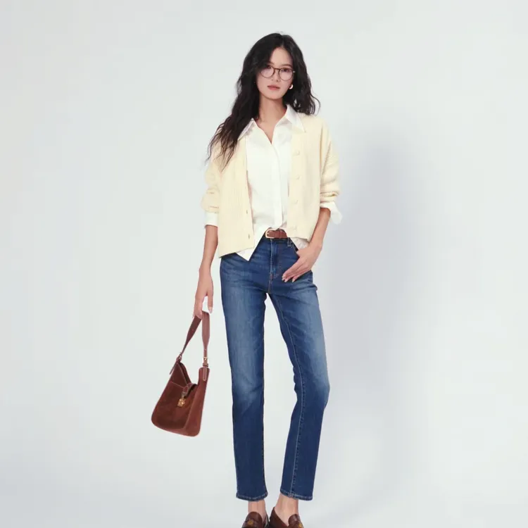 Levi's李维斯冬暖系列女士724高腰修身直筒美式复古休闲牛仔裤