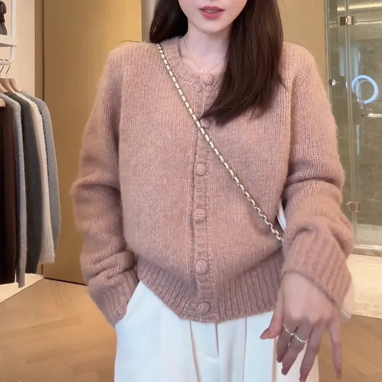 《蔷薇信笺》新款秋冬时尚百搭温柔气质针织衫上衣LK2508813