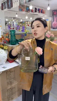 琉璃泰直花瓶花器R-晚3