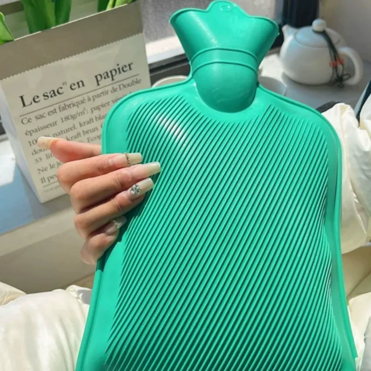 老式斜纹充水暖手袋老式灌水暖水袋家用暖脚注水热水袋