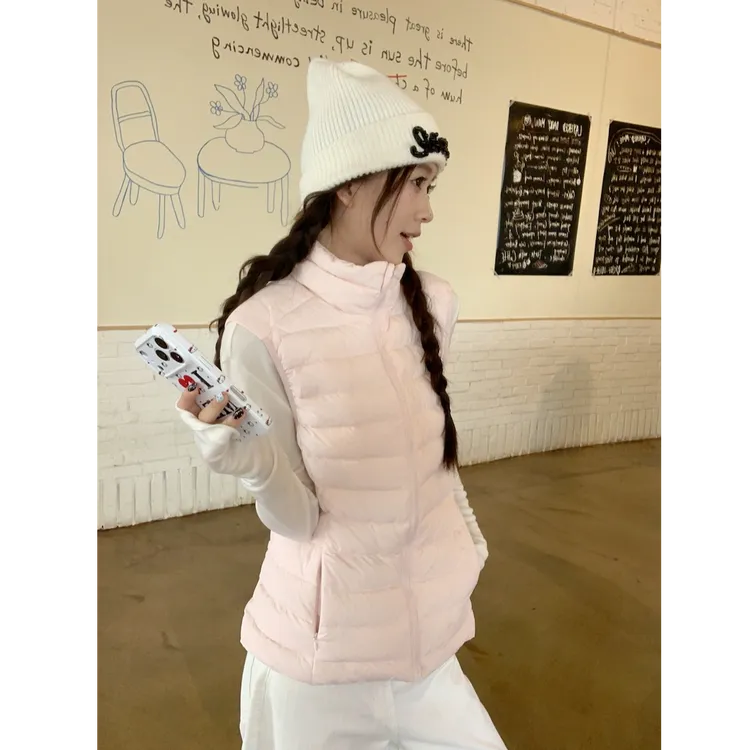 2025秋冬季新款马甲外穿女款女收腰修身外套保暖户外运动百搭上衣